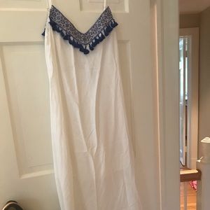Show Me Your Mumu White and Blue Maxi - Size M